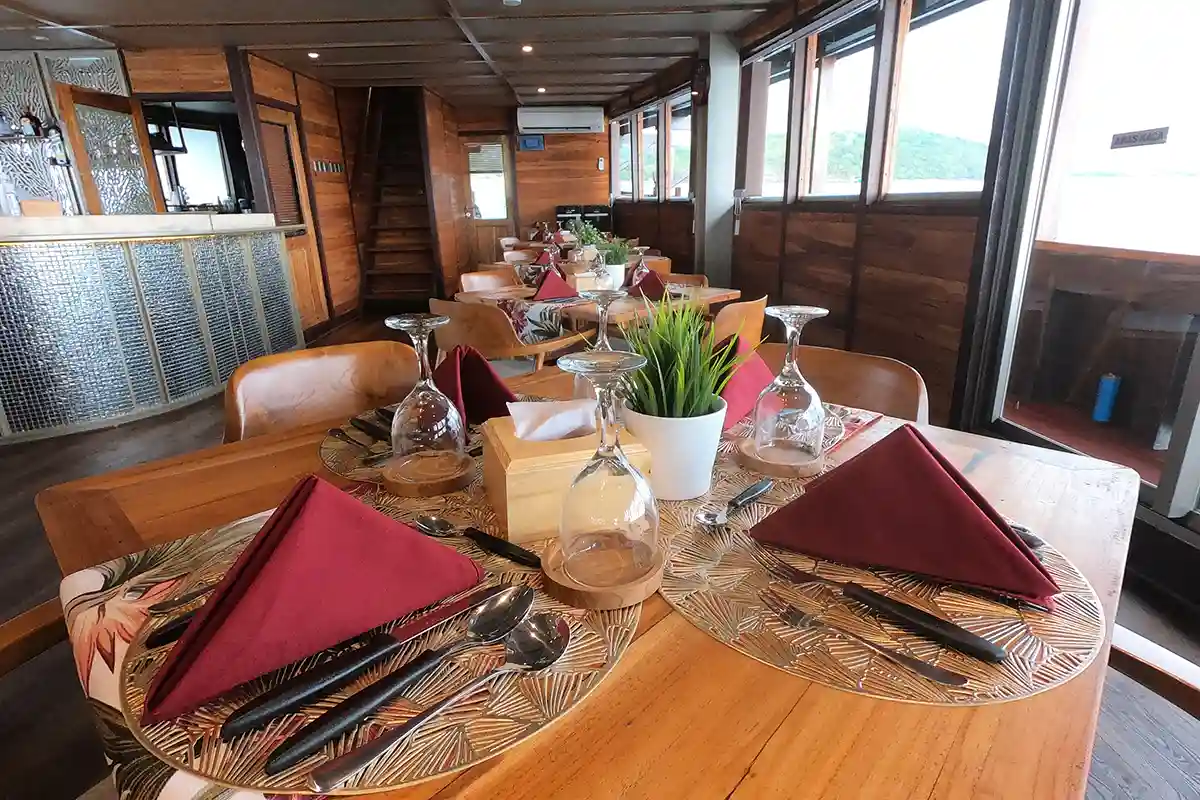 Meals, transfers and port fees sit inside the rate.