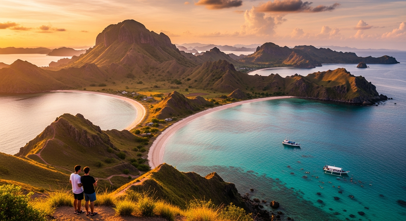 Day 1–3 Itinerary: Exploring Padar Island, Pink Beach, and Manta Point in 2027 from Labuan Bajo